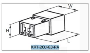 KRT-2OJ-63-PA kryt pro lisovací konektor