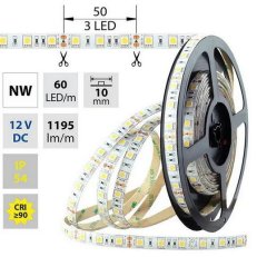 LED pásek SMD5050 NW, 60LED, 5m, 12V, 14,4 W/m MCLED ML-121.675.60.0