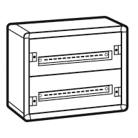 XL3 160 ROZVÁDĚČ 2ŘADÝ POVRCHOVÝ KOVOVÝ 2X24MODULOVÝ 450X575X147 LEGRAND 020002