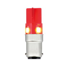 Žárovka LED LD 4.5.4 WO 12 V, ACDC, BA15d, červená SIRENA 40933