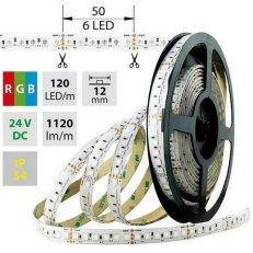LED pásek SMD5050 RGB, 120LED, 5m, 24V, 28,8 W/m MCLED ML-128.683.60.0