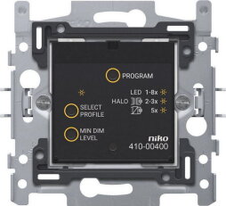 Smart tlačítkový stmívač s RF vysílačem a přijímačem 3-200W NIKO 410-00400