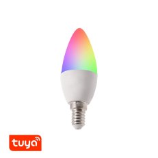 SMART LED žárovka Tuya RGBCCT E14-TU5W T-LED 021202