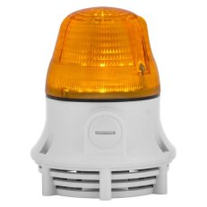 Svítidlo se zvukovým signálem MICROLAMP LED A 12/24V ACDC IP30 M16 oranžová