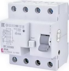 Proudový chránič EFI-4 B G/KV 63/0,1 10kA 100mA ETI 002063654