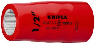 KNIPEX Nástrčný klíč (dvojitý šestihran) s vnitřním čtyřhranem 1/2'' 55 mm