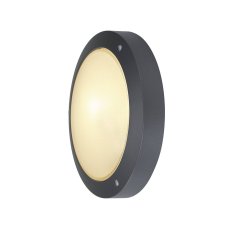 BULAN wall and ceiling light round anthracite E14 60W frosted glass SLV 229075