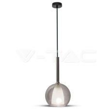 Závěsné svítidlo V-TAC Modern Double Glass Grey+White d 180mm VT-7181