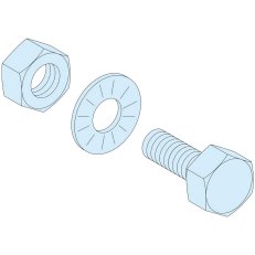 Sada 20 šroubů M6x20 pro pásy 5mm SCHNEIDER LVS04194