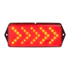 Svítidlo signální F4 LED 24 V, ACDC, IP66, červená, černá SIRENA 21413