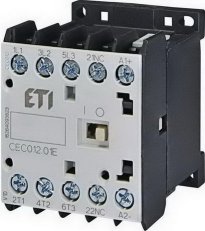 Miniaturní stykač ETI CEC012.01-110V-50/60Hz 3p 3xNO+1xNC 22A(AC1)/12A(AC3 400V)