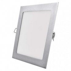 LED vestavné svítidlo PROFI, čtvercové, stříbrné, 18W neutrální bílá EMOS ZD2242