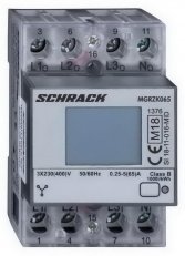 Digitální elektroměr 65A, MID, 3TE SCHRACK MGRZK065--