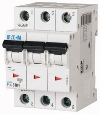 Jistič Eaton PL6-C40/3 (6kA) 40A 3-pólový 286605