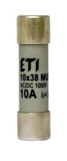 Válcová pojistka CH10X38 gR MM 0,5A/1000V AC/DC ETI 002625410