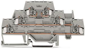 Třípatrová svorka s můstkovým propojením, na DIN, šedá/šedá/šedá WAGO 280-889