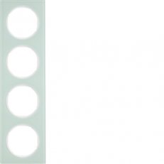 Rámeček, 4-násobný, R.3, sklo bílá BERKER 10142209