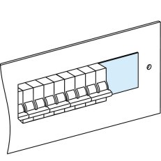 4 odlamovací zaslepovací krytky V=46mm D=90mm SCHNEIDER LVS03221