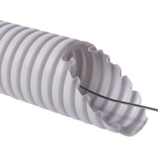 Ohebná trubka PVC MONOFLEX 32 mm s drátem, 22212, 320N/5cm, světle šedá.