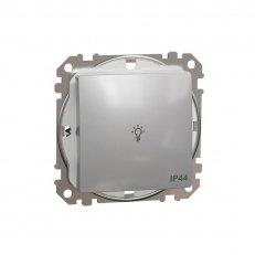 Sedna D/E Tlačítko 1/0 ''světlo'' IP44, Aluminium SCHNEIDER SDD213132