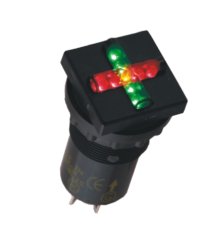 Ukazatel stavu SUS-01.T.Q R/G 60DC P d22mm Eleco VEP CZ 31012060