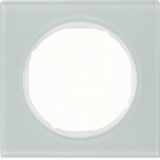Rámeček, 1-násobný, R.3, sklo bílá BERKER 10112209