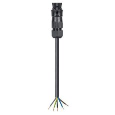 kabel s jedním konektorem gesis RST, 5-pól, 5*1,5mm2, zásuvka, délka 1m, černý