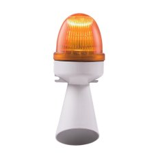 Houkačka s optickou signalizací SEM LED 24V AC IP43 93 dB oranžová trvalý tón