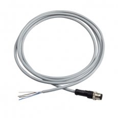 Kabel PVC s konektorem M12, přímý, zásuvka,4piny, L=2m TELEMECANIQUE XZCPV1541L2