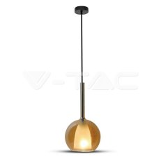 Závěsné svítidlo V-TAC Modern Double Glass Amber 2200K+White d 180mm VT-7181