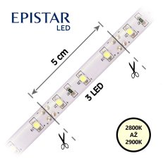 LED pásek 60LED/m 2835 IP20 2800-2900 K bílá 12V 30m FK TECHNICS 4739795-60