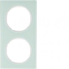 Rámeček, 2-násobný, R.3, sklo bílá BERKER 10122209
