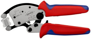 KNIPEX 975318 kleště na dutinky 0,14-16mm2/š15,6mm čtyřhran TWISTOR 180mm/380g