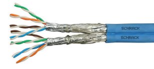 Kabel S/FTP Cat.7a 1250MHz duplex 2xAWG2