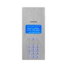 Audio DIGITÁLNÍ GSM PANEL S KLÁVESNICÍ A LCD; 4G, broušená nerez, PC, 750 už.