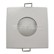 GU10 Housing Square White, IP54  VT-787