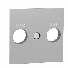 Centrální deska NOVÁ UNICA pro TV-R/SAT zásuvku, Aluminium SCHNEIDER NU944130