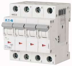 Jistič Eaton PL7-D20/4 20A 4-pólový (10kA) 165202