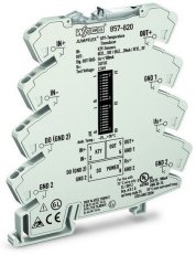 Měřicí transformátor teploty pro senzory KTY, 24 V DC světle šedá WAGO 857-820