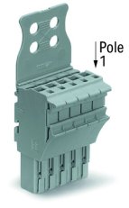 Pružinová svorka Push-in CAGE CLAMP 4mm2 šedá 5pól. WAGO 2022-105/134-000