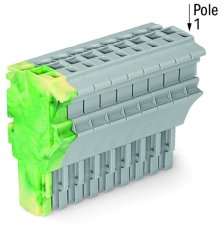 Pružinová svorka Push-in CAGE CLAMP 4mm2 zž/šedá 9pól. WAGO 2022-109/000-037