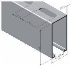 Nosník ST 41x82x6000mm 2.5, pozink KOŇAŘÍK 32718162