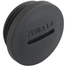 Závitová záslepka, plastová, černá, závit M12 x 1,5, kruhová AGRO 8845.12