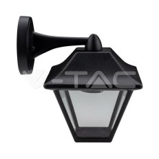 Wall Lamp E27 Matt Balck Clear Glass