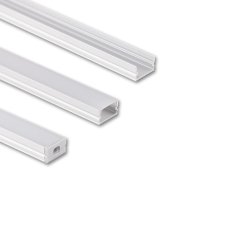 Přisazený hliníkový profil PM 12x7mm mléčný difuzor 3m MCLED ML-761.010.74.3