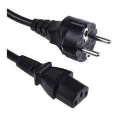 Přívodní kabel FLEXO H05VV-F 3G1C s přímou vidlicí 10m černá PVC