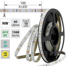 LED pásek SMD2835 NW, 60LED, 5m, 24V, 14,4 W/m MCLED ML-126.701.60.0