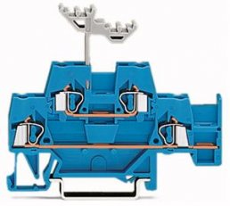 Dvoupatrová řadová svorka 2,5 mm2 modrá Wago 280-530