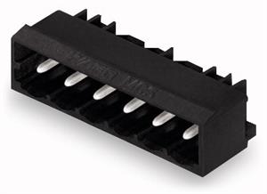 Konektor s pájecími piny THR, pájecí kontakt 1,0x1,0 mm, úhlové, černá 10pól.