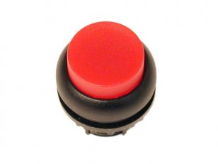 Eaton M22S-DLH-R Prosvětlená ovládací hlavice, zvýšené, bez aret, černý, červená